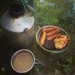 Grilling Breakfast on the Fire Base